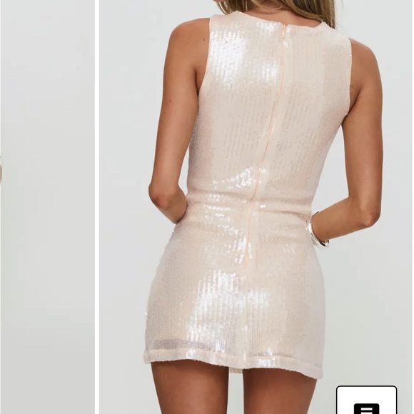 Princess Polly Yumiko Romper Champagne Sparkle - Picture 5 of 5